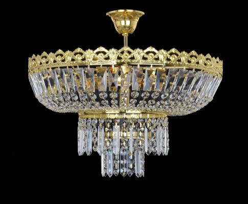 Strass chandelier for installation in the hallway of the apartment