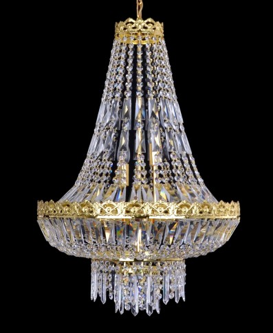 Larger crystal basket light