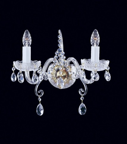 Crystal wall light from a Czech manufacturer.