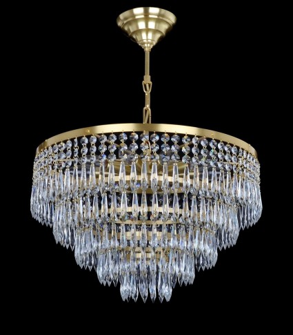 Drum crystal chandelier with 10 bulbs