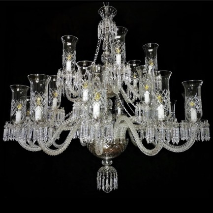 Luxury silver Baccarat chandelier