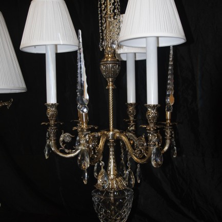 High table lamp with 3 crystal spikes - detail1