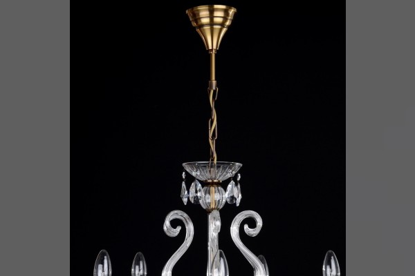 The most common chandelier hanging - adjustable chain