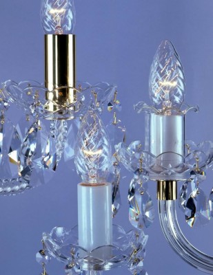 Gold Brass & Milky glass covering tubes