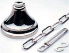 Silver finish - Nickel coated brass