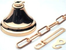 Glossy polished brass