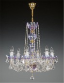 Amethyst Purple Crystal Chandelier 1